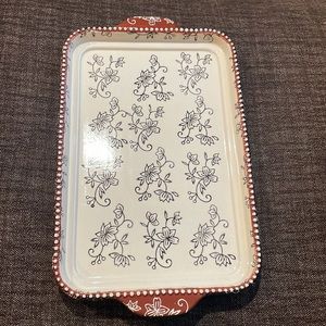 Black Floral Lace Lid It or Cookie Sheet